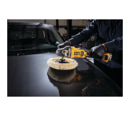 Аккумуляторная полировальная машина DEWALT DCM849P1, 18 В2200 об/мин, с АКБ 5 Ач и ЗУ (DCM849P1N-XJ)