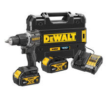 Ударная дрель-шуруповерт DEWALT DCD100P2T, 18 В, 1650 об/мин, 28050 уд/мин, с 2 АКБ 5 Ач и ЗУ, в кейсе TSTAK (DCD100P2T-QW)