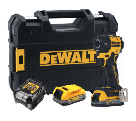 Аккумуляторный масляный шуруповерт DEWALT DCF870E2T, 18 В, 56 Нм, 4200 уд/мин, с 2 АКБ 1.7 Ач и ЗУ, в кейсе TSTAK (DCF870E2T-QW)