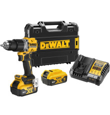 Ударная дрель-шуруповерт DEWALT DCD805P2T, 18 В, 2000 об/мин, 34000 уд/мин, с 2 АКБ 5 Ач и ЗУ, в кейсе TSTAK (DCD805P2T-QW)