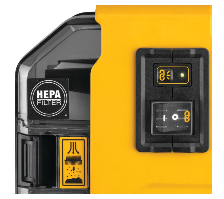 Аккумуляторный строительный пылесос DEWALT DWH161N, 18 В, 0.21 л, без АКБ и ЗУ (DWH161N-XJ)