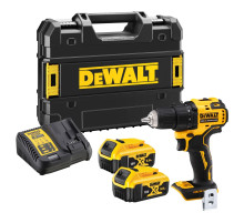 Аккумуляторная дрель-шуруповерт DEWALT DCD708P2T, 18 В, 1650 об/мин, с 2 АКБ 5 Ач и ЗУ, в кейсе TSTAK (DCD708P2T-QW)