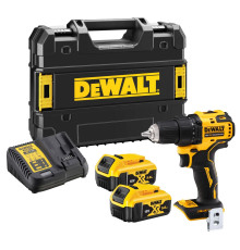 Аккумуляторная дрель-шуруповерт DEWALT DCD708P2T, 18 В, 1650 об/мин, с 2 АКБ 5 Ач и ЗУ, в кейсе TSTAK (DCD708P2T-QW)