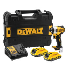 Аккумуляторный шуруповерт DEWALT DCF809D2T, 18 В, 190 Нм, 3200 уд/мин, с 2 АКБ 2 Ач и ЗУ, в кейсе (DCF809D2T-QW)