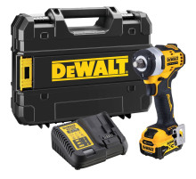 Аккумуляторный гайковерт DEWALT DCF901P1, 12 В, 340 Нм, 3250 уд/мин, с АКБ 5 Ач и ЗУ, в кейсе TSTAK (DCF901P1-QW)