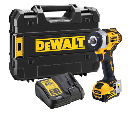 Аккумуляторный гайковерт DEWALT DCF901P1, 12 В, 340 Нм, 3250 уд/мин, с АКБ 5 Ач и ЗУ, в кейсе TSTAK (DCF901P1-QW)