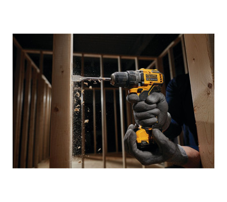 Аккумуляторная дрель-шуруповерт DEWALT DCD701D2, 12 В, 1500 об/мин, с 2 АКБ 2 Ач и ЗУ, в кейсе TSTAK (DCD701D2-QW)