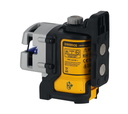 Линейный лазерный нивелир DEWALT, на батарейках, самовыравнивающийся, зеленый, 20 м, в кейсе, DW089CG