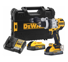 Ударная дрель-шуруповерт DEWALT DCD1007H2T, 18 В, 2250 об/мин, 38250 уд/мин, с 2 АКБ 5 Ач и ЗУ, в кейсе TSTAK (DCD1007H2T-QW)