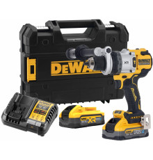 Ударная дрель-шуруповерт DEWALT DCD1007H2T, 18 В, 2250 об/мин, 38250 уд/мин, с 2 АКБ 5 Ач и ЗУ, в кейсе TSTAK (DCD1007H2T-QW)