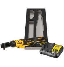 Аккумуляторный угловой гайковерт DEWALT DCF513D1G, 18 В, 95 Нм, 250 об/мин, с АКБ 2 Ач и ЗУ, в чехле (DCF513D1G-QW)
