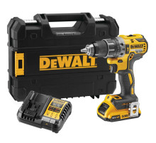 Аккумуляторная дрель-шуруповерт DEWALT DCD791D1T, 18 В, 2000 об/мин, с АКБ 2 Ач и ЗУ, в кейсе TSTAK (DCD791D1NT-XJ)