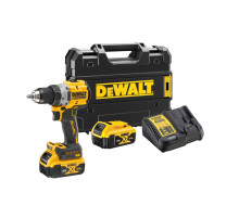 Аккумуляторная дрель-шуруповерт DEWALT DCD800P2T, 18 В, 2000 об/мин, с 2 АКБ 5 Ач и ЗУ, в кейсе TSTAK (DCD800P2T-QW)