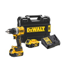 Аккумуляторная дрель-шуруповерт DEWALT DCD800P2T, 18 В, 2000 об/мин, с 2 АКБ 5 Ач и ЗУ, в кейсе TSTAK (DCD800P2T-QW)