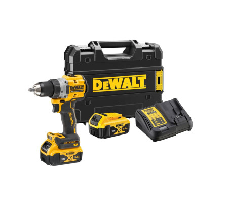 Аккумуляторная дрель-шуруповерт DEWALT DCD800P2T, 18 В, 2000 об/мин, с 2 АКБ 5 Ач и ЗУ, в кейсе TSTAK (DCD800P2T-QW)