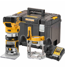 Аккумуляторный вертикальный фрезер DEWALT DCW604P1, 18 В, 25500 об/мин, 55 мм, с АКБ 5 Ач и ЗУ, в кейсе TSTAK (DCW604P1NT-XJ)