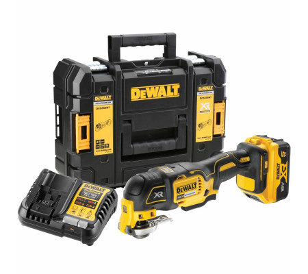 Аккумуляторный реноватор DEWALT DCS355P1T, 18 В, 20000 кол/мин, с АКБ 5 Ач и ЗУ, в кейсе TSTAK (DCS355P1NT-XJ)