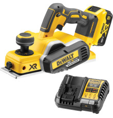 Аккумуляторный рубанок DEWALT DCP580P1, 18 В, 15000 об/мин, 82 мм, с АКБ 5 Ач и ЗУ (DCP580P1N-XJ)