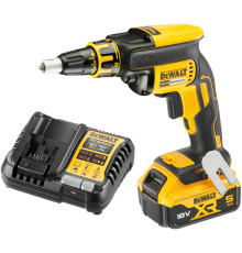 Аккумуляторный ленточный шуруповерт DEWALT DCF620P1, 18 В, 30 Нм, 4400 об/мин, с АКБ 5 Ач и ЗУ (DCF620P1N-XJ)