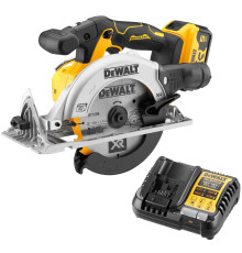 Аккумуляторная дисковая пила DEWALT DCS565P1, 18 В, 165 мм, 4950 об/мин, с АКБ 5 Ач и ЗУ (DCS565P1N-XJ)