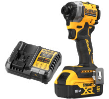 Аккумуляторный шуруповерт DEWALT DCF850P1, 18 В, 206 Нм, 3800 уд/мин, с АКБ 5 Ач и ЗУ (DCF850P1N-XJ)