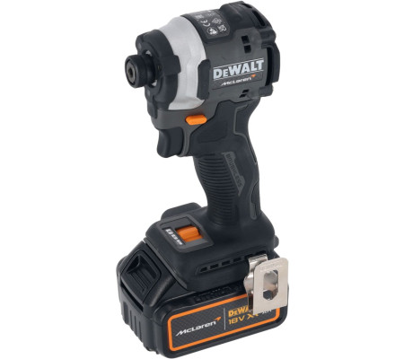 Шуруповерт DEWALT McLaren Limited Edition DCF85MP2T, 18 В, 205 Нм, 3800 уд/мин, с 2 АКБ 5 Ач и ЗУ, в кейсе TSTAK (DCF85MP2T-QW)