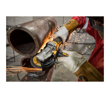 Аккумуляторная угловая шлифмашина DEWALT DCG405FNT, 18 В, 125 мм, 9000 об/мин, без АКБ и ЗУ, в кейсе TSTAK (DCG405FNT-XJ)