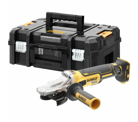 Аккумуляторная угловая шлифмашина DEWALT DCG405FNT, 18 В, 125 мм, 9000 об/мин, без АКБ и ЗУ, в кейсе TSTAK (DCG405FNT-XJ)