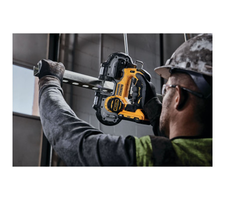 Аккумуляторная ручная ленточная пила DEWALT DCS377NT, 18 В, 116 м/мин, без АКБ и ЗУ, в кейсе TSTAK (DCS377NT-XJ)