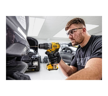 Ударная дрель-шуруповерт DEWALT DCD706D2, 12 В, 1500 об/мин, 25500 уд/мин, с 2 АКБ 2 Ач и ЗУ, в кейсе TSTAK (DCD706D2-QW)