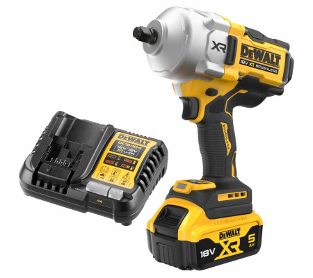 Аккумуляторный гайковерт DEWALT DCF961P1, 18 В, 2372 Нм, 1890 уд/мин, с АКБ 5 Ач и ЗУ (DCF961P1N-XJ)