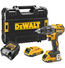 Аккумуляторная дрель-шуруповерт DEWALT DCD791D2, 18 В, 2000 об/мин, с 2 АКБ 2 Ач и ЗУ, в кейсе TSTAK (DCD791D2-QW)