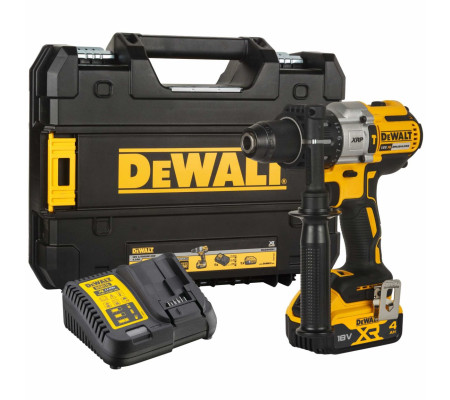 Дрель-шуруповерт DEWALT DCD996M1, 18 В, 2250 об/мин, 38250 уд/мин, с АКБ 4 Ач и ЗУ, в кейсе TSTAK (DCD996M1-QW)