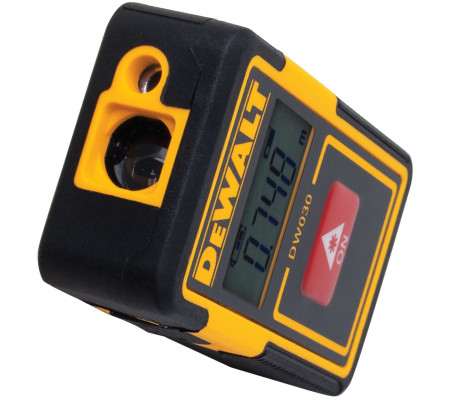Аккумуляторный лазерный дальномер DEWALT DW030PL, 3.7 В, красный луч, 9 м, со встроенной АКБ (DW030PL-XJ)