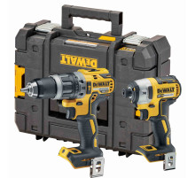 Аккумуляторный набор DEWALT DCK266NT, 18 В: ударная дрель-шуруповерт DCD796 и шуруповерт DCF887, без АКБ и ЗУ, в кейсе TSTAK