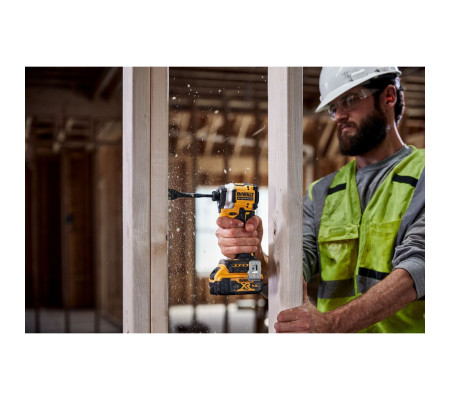 Аккумуляторный шуруповерт DEWALT DCF850D2T, 18 В, 206 Нм, 3800 уд/мин, с 2 АКБ 2 Ач и ЗУ, в кейсе TSTAK (DCF850D2T-QW)