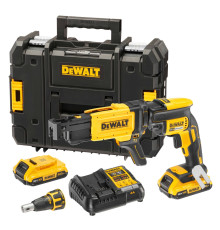 Аккумуляторный ленточный шуруповерт DEWALT DCF620D2K, 18 В, 30 Нм, 4400 об/мин, с 2 АКБ 2 Ач и ЗУ, в кейсе TSTAK (DCF620D2K-QW)