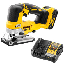 Аккумуляторный лобзик DEWALT DCS334P1, 18 В, 3200 ход/мин, 26 мм, с АКБ 5 Ач и ЗУ (DCS334P1N-XJ)