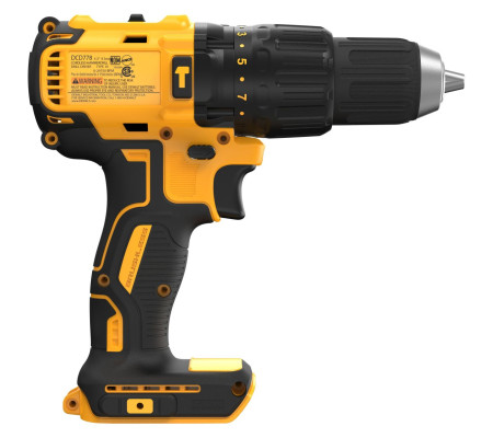 Ударная дрель-шуруповерт DEWALT DCD778D2T, 18 В, 1750 об/мин, 29750 уд/мин, с 2 АКБ 2 Ач и ЗУ, в кейсе TSTAK (DCD778D2T-QW)