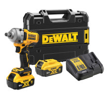 Аккумуляторный гайковерт DEWALT DCF891P2T, 18 В, 1084 Нм, 3250 уд/мин, с 2 АКБ 5 Ач и ЗУ, в кейсе TSTAK (DCF891P2T-QW)