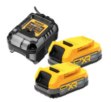Набор DEWALT DCB1102E2: 2 АКБ POWERSTACK DCBP034, Li-Ion, 18 В, 1.7 Ач и зарядное устройство DCB1102, 12/18 В, 2 A