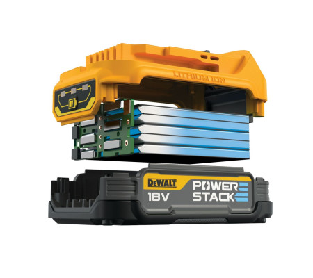 Набор DEWALT DCB1102E2: 2 АКБ POWERSTACK DCBP034, Li-Ion, 18 В, 1.7 Ач и зарядное устройство DCB1102, 12/18 В, 2 A