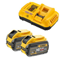 Набор DEWALT DCB118Y2: 2 АКБ DCB548, Li-Ion, 18/54 В, 12/4 Ач и быстрое зарядное устройство DCB118, 18/54 В, 8 А (DCB118Y2-QW)