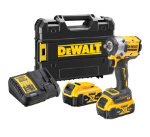 Аккумуляторный гайковерт DEWALT DCF921P2T, 18 В, 610 Нм, 3550 уд/мин, с 2 АКБ 5 Ач и ЗУ, в кейсе (DCF921P2T-QW)