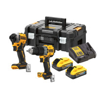 Аккумуляторный набор DEWALT DCK2050H2T, 18 В: ударная дрель-шуруповерт DCD805 + шуруповерт DCF850, с 2 АКБ 5 Ач и ЗУ, в кейсе TSTAK