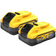 Аккумуляторный набор DEWALT DCK2050H2T, 18 В: ударная дрель-шуруповерт DCD805 + шуруповерт DCF850, с 2 АКБ 5 Ач и ЗУ, в кейсе TSTAK