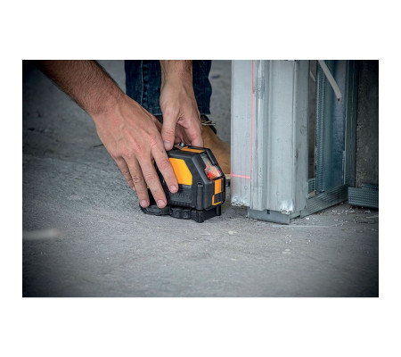 Аккумуляторный лазерный нивелир DEWALT DCE088D1R, 12 В, красный луч, 20 м, с АКБ 2 Ач и ЗУ, в кейсе TSTAK (DCE088D1R-QW)