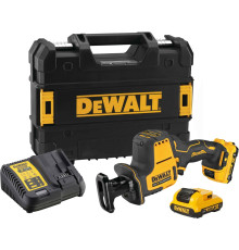 Аккумуляторная сабельная пила DEWALT DCS312D2, 12 В, 2800 ход/мин, 16 мм, с 2 АКБ 2 Ач и ЗУ, в кейсе TSTAK (DCS312D2-QW)